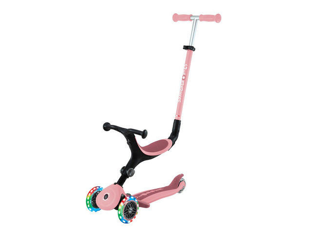 Florist Gift - Globber Go Up Active Lights 3-in-1 Foldable Scooter - Pink - GLOBBERALP Photo